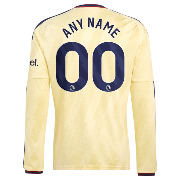 Arsenal Jerseys Teams 2026/27 Third Replica Custom Long Sleeve Jersey - Yellow
