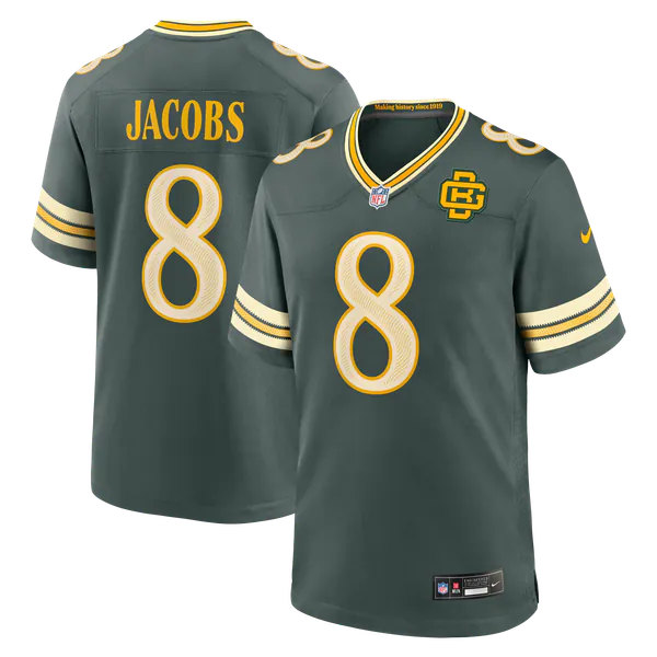 Josh Jacobs Green Bay Packers Nike 2026 Rivalries Collection Game Jersey - Green