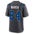 Tyler Warren Indianapolis Colts Nike 2026 Rivalries Collection Game Jersey - Anthracite