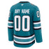 Jerseys Teams Fanatics San Jose Sharks Home Custom Jersey - Teal