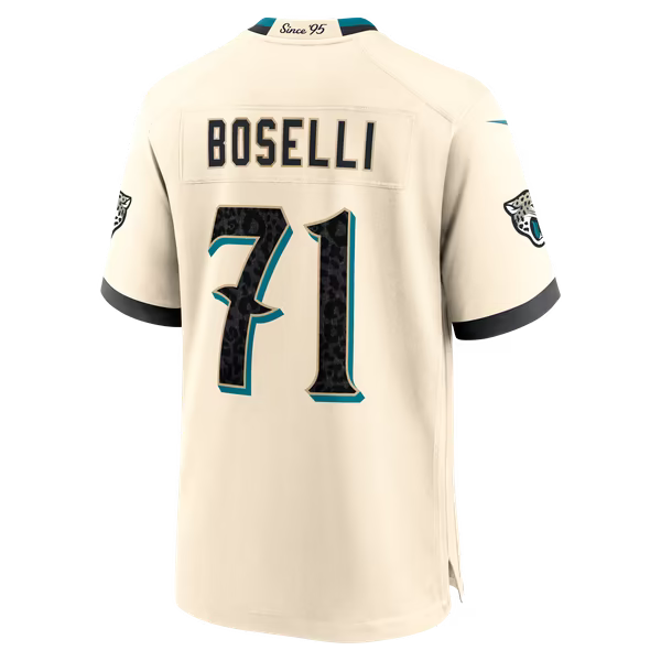 Tony Boselli Jacksonville Jaguars Nike 2026 Rivalries Collection Game Jersey - Natural