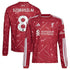 Adidas Liverpool 2026/27 Home Replica Custom Long Sleeve Jersey Red