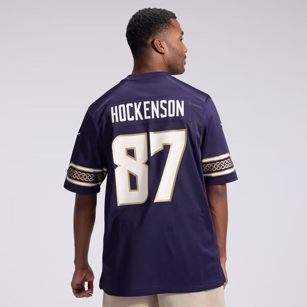 T.J. Hockenson Minnesota Vikings Jerseys Teams 2026 Rivalries Collection Game Jersey - Purple