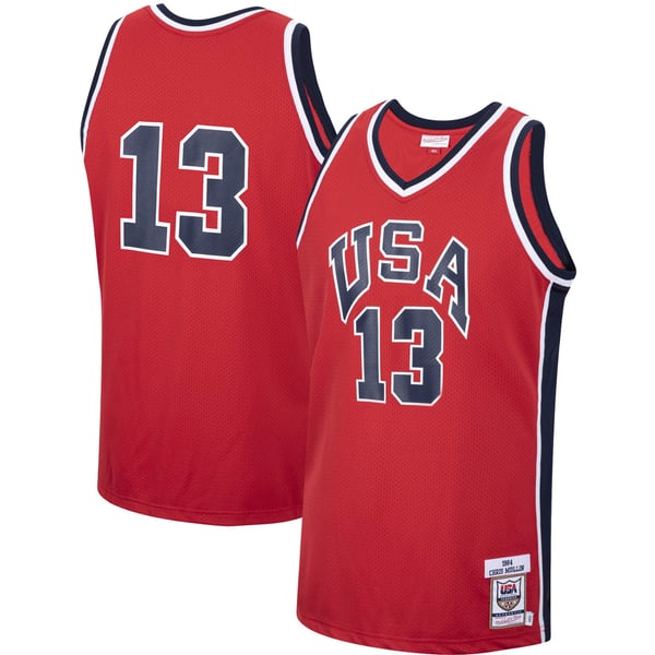 Jerseys Teams Mitchell & Ness Chris Mullin 1984 USA Basketball Jersey Red