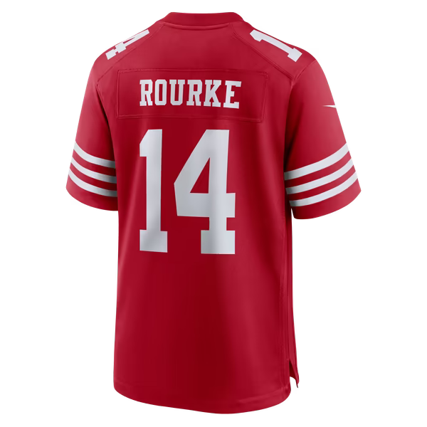 Kurtis Rourke San Francisco 49ers Jerseys Teams Team Game Jersey - Scarlet