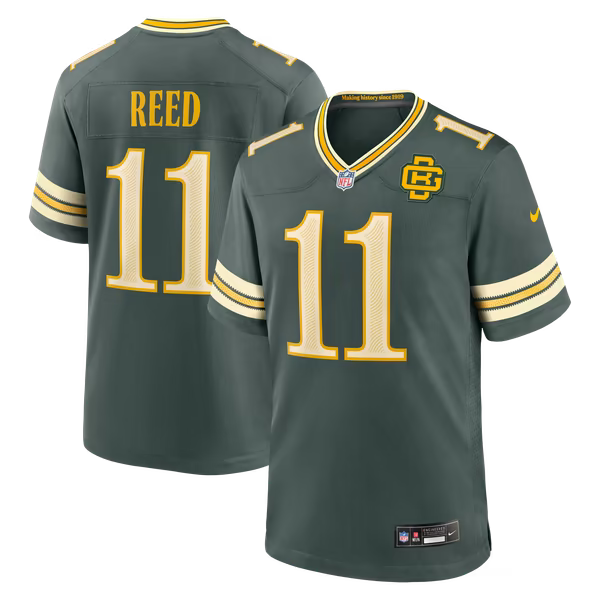 Jayden Reed Green Bay Packers Nike 2026 Rivalries Collection Game Jersey - Green