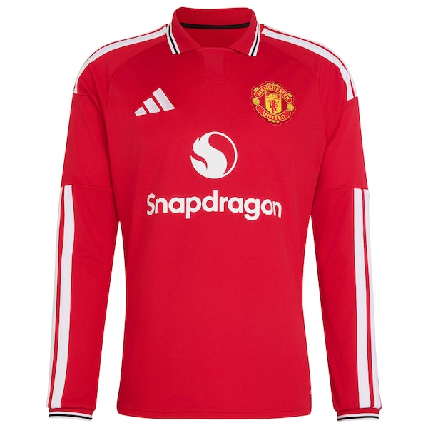 Adidas Mason Mount Manchester United 2026/27 Home Replica Long Sleeve Jersey Red