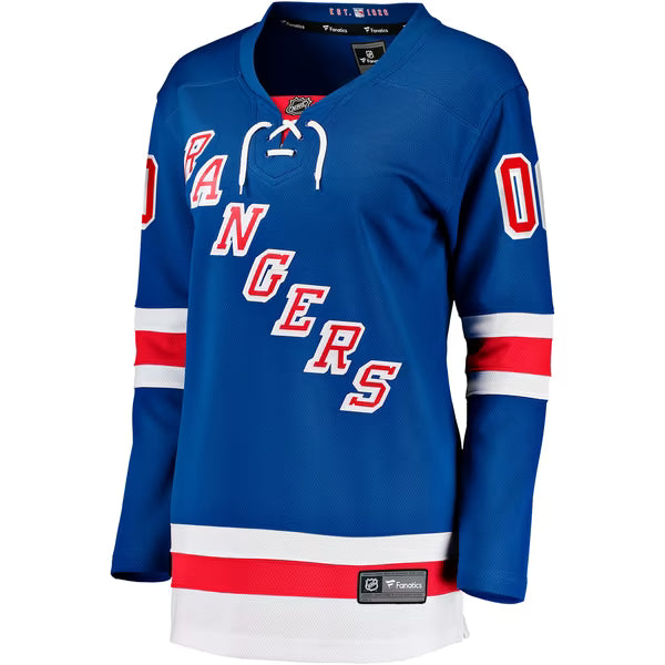 Jerseys Teams Women's Fanatics New York Rangers Home Breakaway Custom Jersey