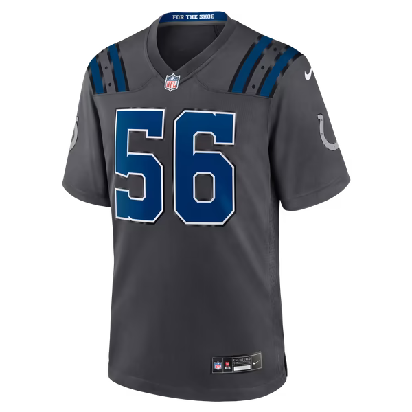Quenton Nelson Indianapolis Colts Nike 2026 Rivalries Collection Game Jersey - Anthracite