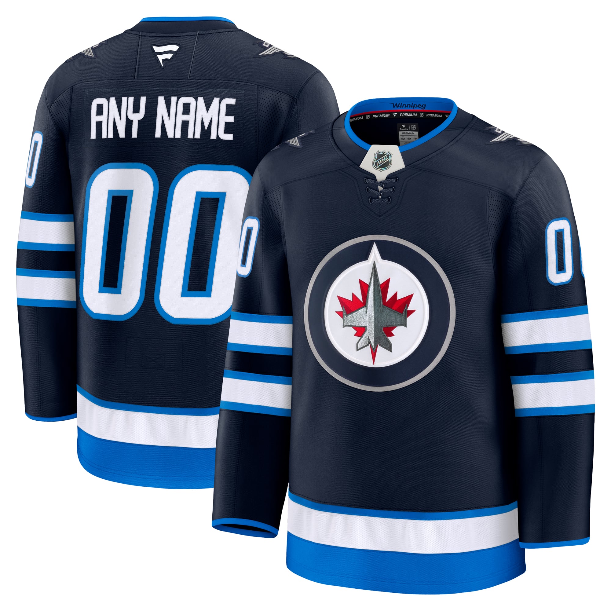 Jerseys Teams Winnipeg Jets Fanatics Home Premium Custom Jersey