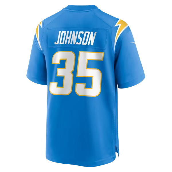 Amar Johnson Los Angeles Chargers Jerseys Teams Team Game Jersey - Powder Blue