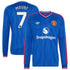 Mason Mount Manchester United Jerseys Teams 2026/27 Away Replica Long Sleeve Jersey - Royal
