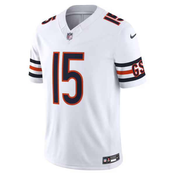 Rome Odunze Chicago Bears Jerseys Teams Vapor F.U.S.E. Stitched Limited Jersey - White