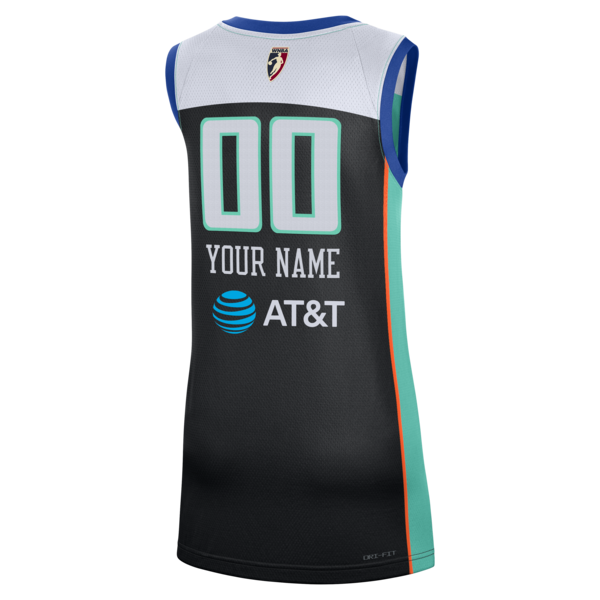 Custom New York Liberty Victory Custom Jersey Black