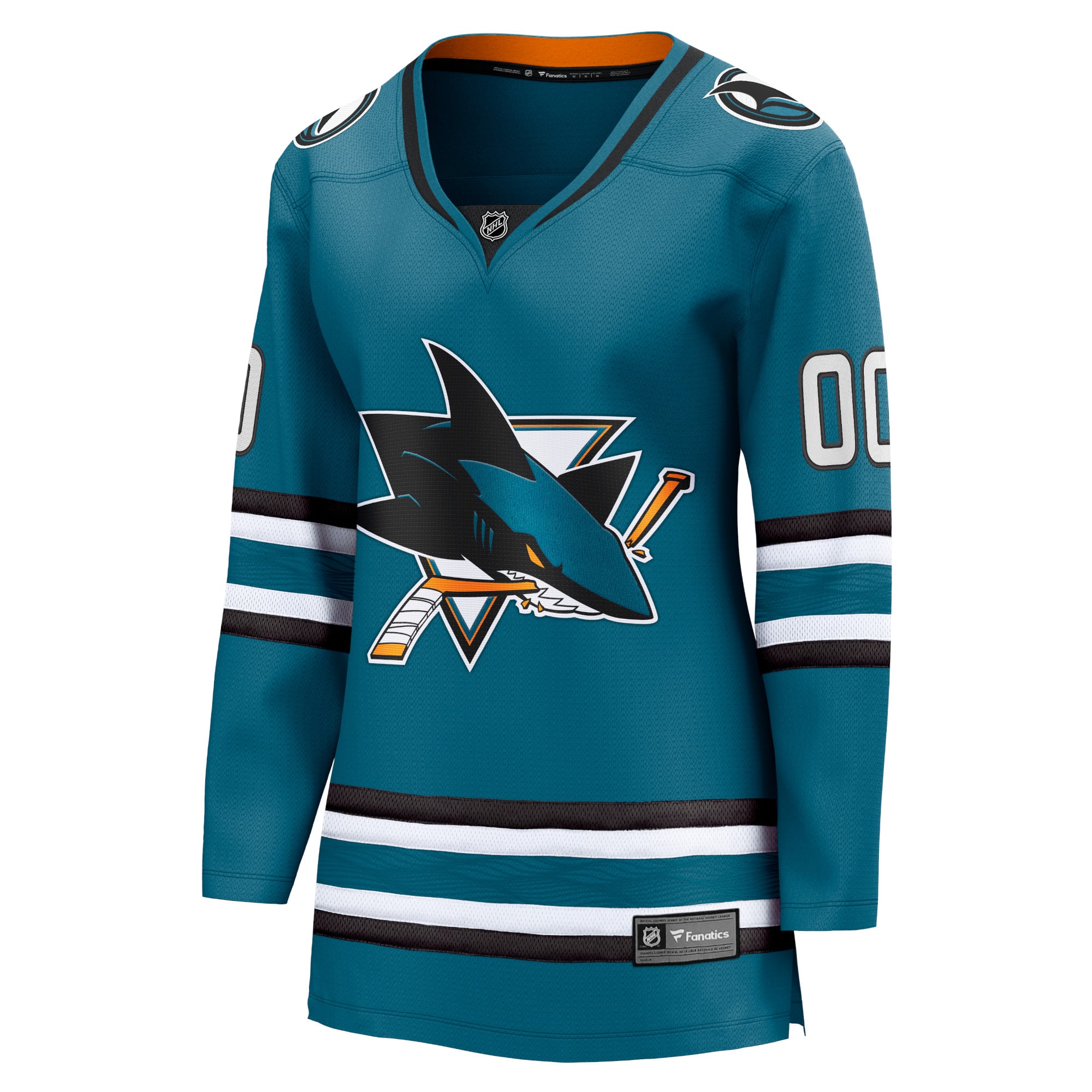 Jerseys Teams Fanatics Women's San Jose Sharks Teal Home Jersey