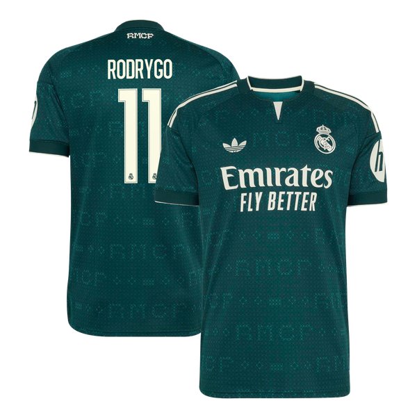 Rodrygo Real Madrid Jerseys Teams 2026/27 Away Replica Jersey - Green