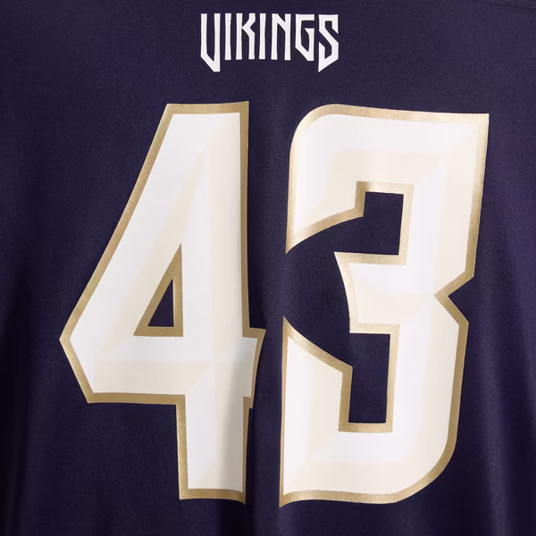 Andrew Van Ginkel Minnesota Vikings Jerseys Teams 2026 Rivalries Collection Game Jersey - Purple