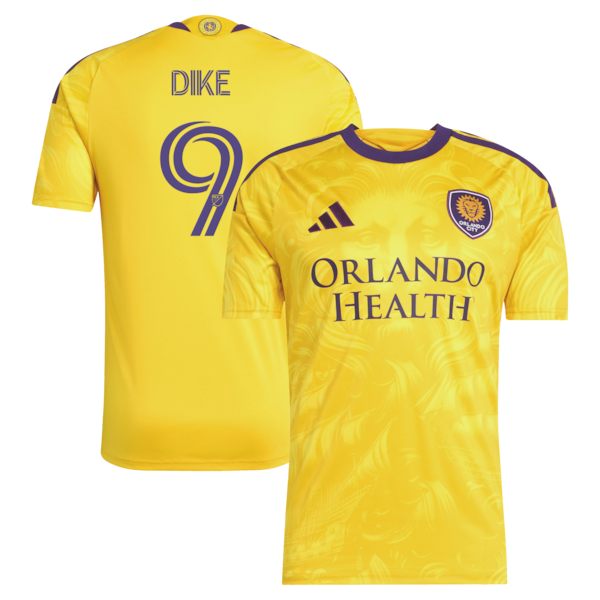Daryl Dike Orlando City SC Jerseys Teams 2026 Sunken Treasure Kit Secondary Replica Jersey - Yellow
