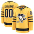 Jerseys Teams Fanatics Pittsburgh Penguins Alternate Premium Custom Jersey - Gold