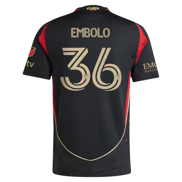 Breel Embolo Atlanta United FC Jerseys Teams 2025 The Connector On-Field Authentic Jersey – Black