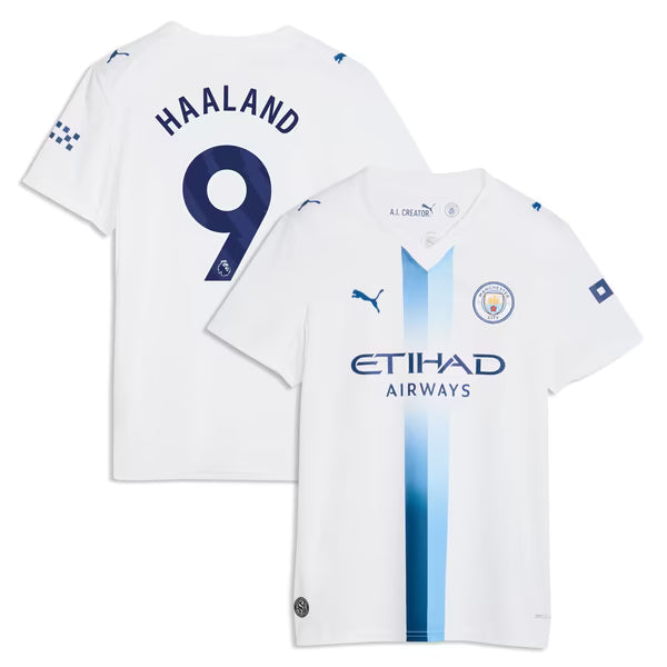 Erling Haaland Manchester City Puma Women's 2026/27 Third Replica Jersey - White