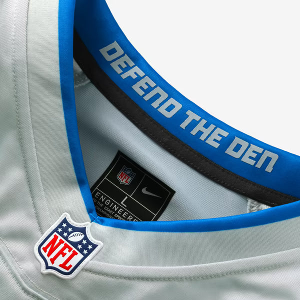 Brian Branch Detroit Lions Nike 2026 Rivalries Collection Game Jersey - Silver