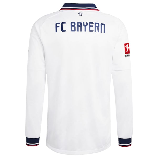 Bayern Munich Jerseys Teams 2026/27 Away On-Field Authentic Long Sleeve Patch Jersey - White