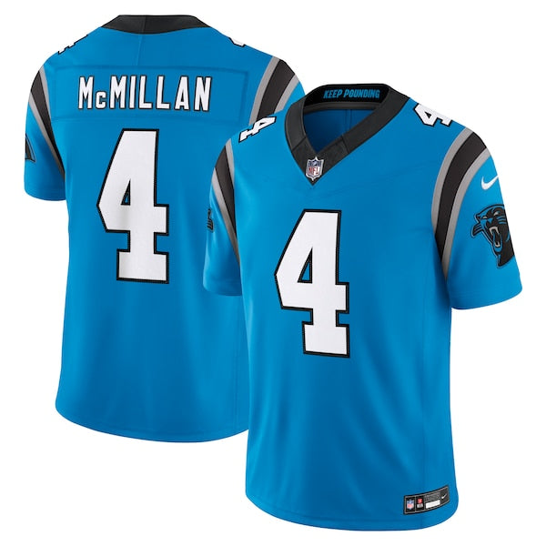 Tetairoa McMillan Carolina Panthers Jerseys Teams Alternate Vapor F.U.S.E. Stitched Limited Jersey - Blue