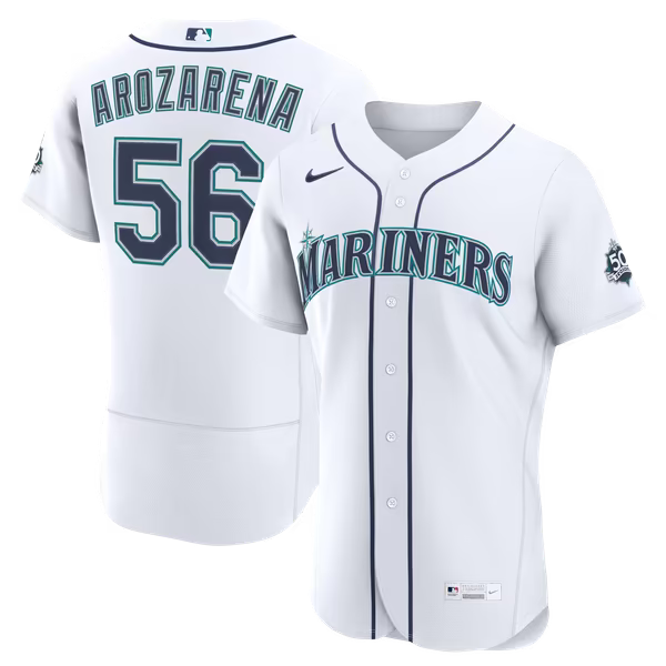 Randy Arozarena Seattle Mariners Jerseys Teams Home 50th Season Authentic Jersey - White