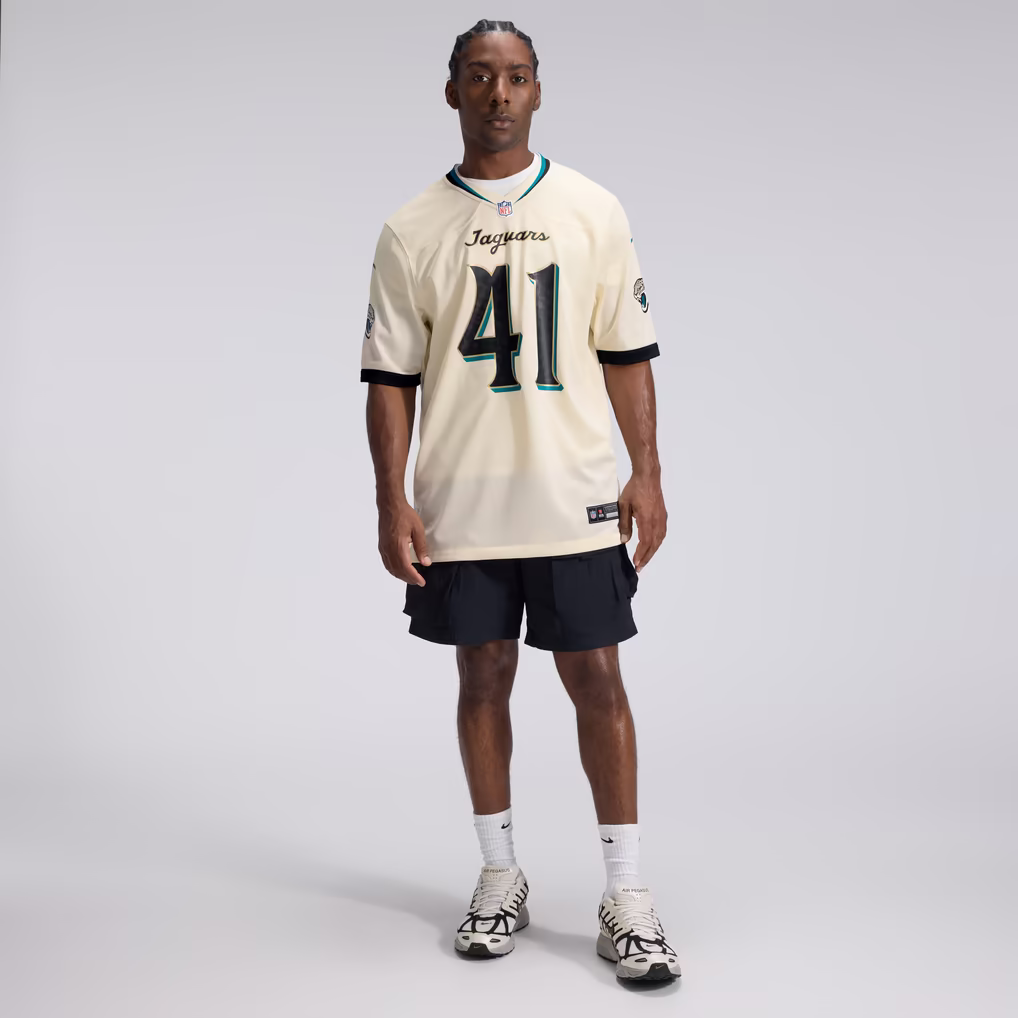 Josh Hines-Allen Jacksonville Jaguars Nike 2026 Rivalries Collection Game Jersey - Natural
