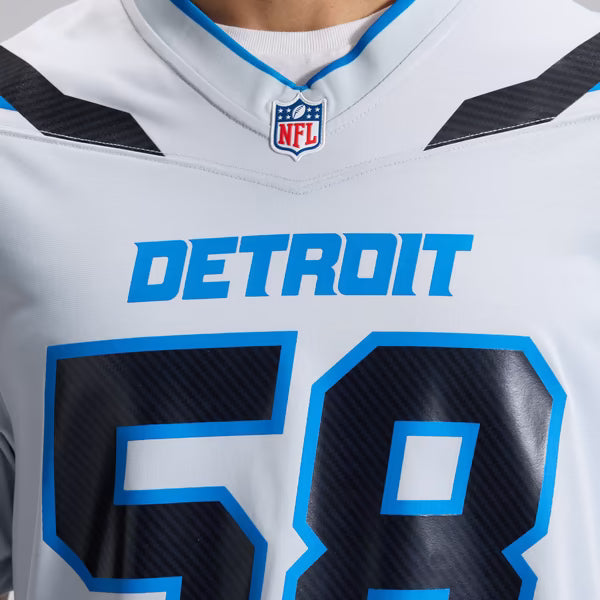 Penei Sewell Detroit Lions Nike 2026 Rivalries Collection Game Jersey - Silver