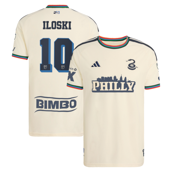 Milan Iloski Philadelphia Union Jerseys Teams 2026 Archive On-Field Authentic Jersey - Tan