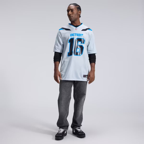 Jared Goff Detroit Lions Nike 2026 Rivalries Collection Game Jersey - Silver