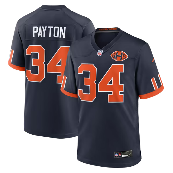 Walter Payton Chicago Bears Nike 2026 Rivalries Collection Game Jersey - Navy