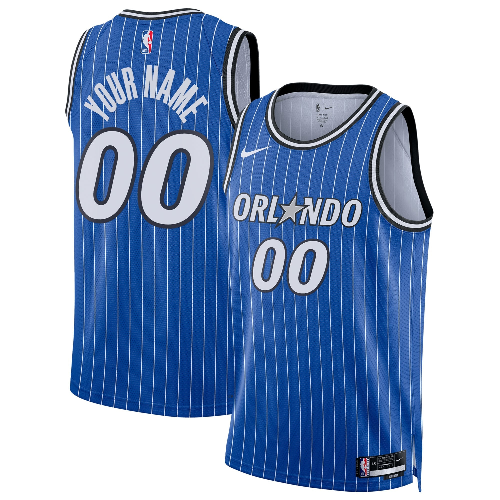 Jerseys Teams Nike Unisex Orlando Magic Swingman Custom Jersey Icon Edition