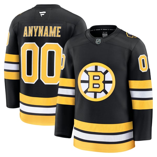 Jerseys Teams Boston Bruins Fanatics Home Premium Custom Jersey Black