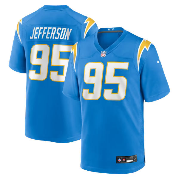 Jerseys Teams Jefferson Los Angeles Chargers Jerseys Teams Team Game Jersey - Powder Blue