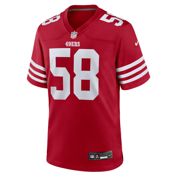 Jarrett Patterson San Francisco 49ers Jerseys Teams Team Game Jersey - Scarlet