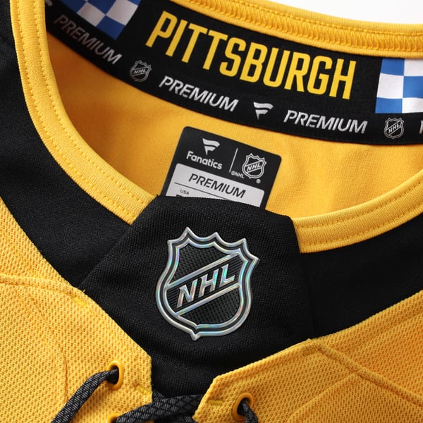 Jerseys Teams Fanatics Pittsburgh Penguins Alternate Premium Custom Jersey - Gold