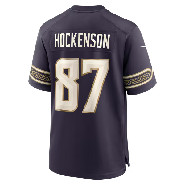 T.J. Hockenson Minnesota Vikings Jerseys Teams 2026 Rivalries Collection Game Jersey - Purple