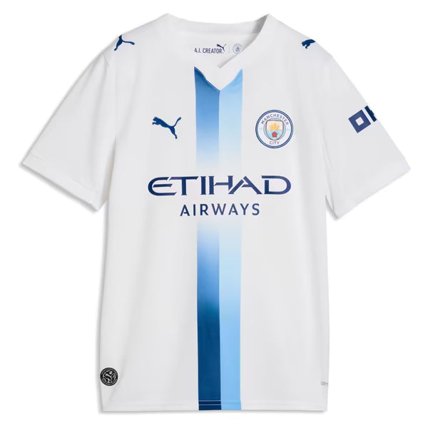 Manchester City Jerseys Teams Youth 2026/27 Third Replica Custom Jersey - White