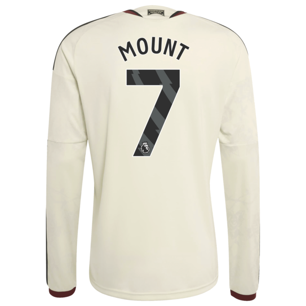 Mason Mount Manchester United Jerseys Teams 2026/27 Third Replica Long Sleeve Jersey - Cream