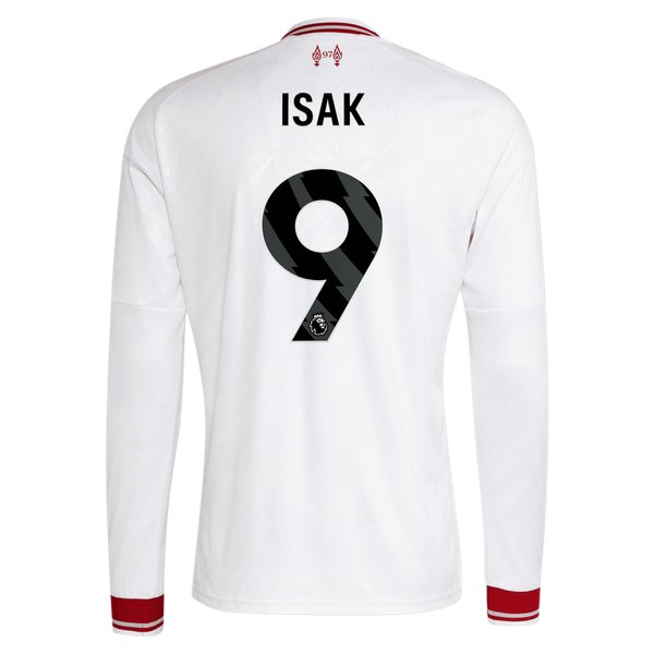 Alexander Isak Liverpool Jerseys Teams 2026/27 Away Replica Long Sleeve Jersey - White