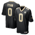 Jordyn Tyson New Orleans Saints Jerseys Teams 60th Season Patch Game Jersey - Black