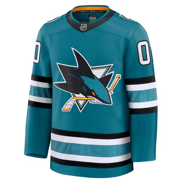 Jerseys Teams Fanatics San Jose Sharks Home Custom Jersey - Teal