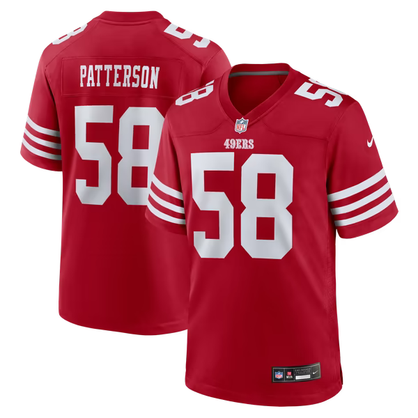 Jarrett Patterson San Francisco 49ers Jerseys Teams Team Game Jersey - Scarlet