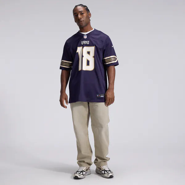 Justin Jefferson Minnesota Vikings Nike 2026 Rivalries Collection Game Jersey - Purple