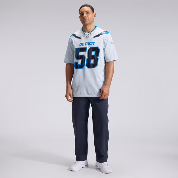 Penei Sewell Detroit Lions Nike 2026 Rivalries Collection Game Jersey - Silver