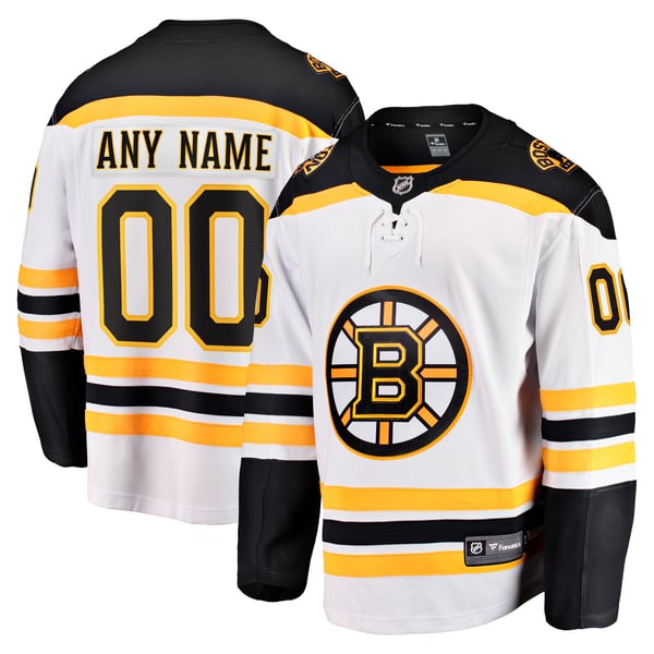Jerseys Teams Boston Bruins Fanatics Away Breakaway Custom Jersey