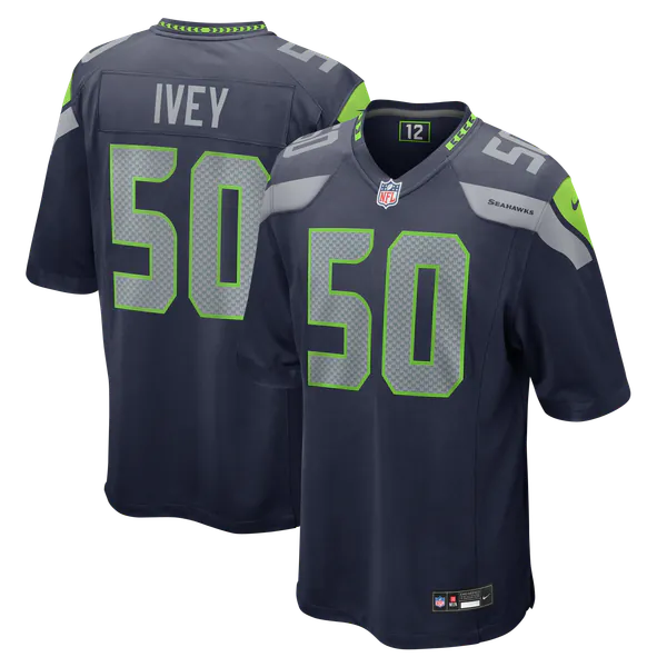 Jared Ivey Seattle Seahawks Nike Team Game Jersey - College Navy